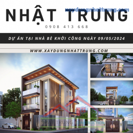 Xây nhà trọn gói tại Nhà Bè của gia đình chị Hoàng My