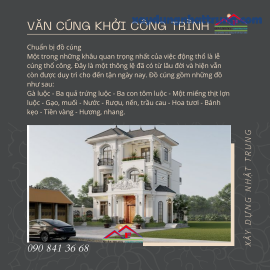 Cách cúng khởi công trình sao cho đúng 