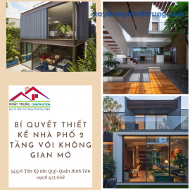 Bí Quyết Thiết Kế Nhà Phố 2 Tầng Với Không Gian Mở