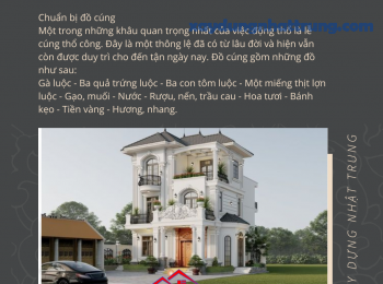 Cách cúng khởi công trình sao cho đúng 